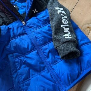 Hurley Black and Blue Quilted Jacket